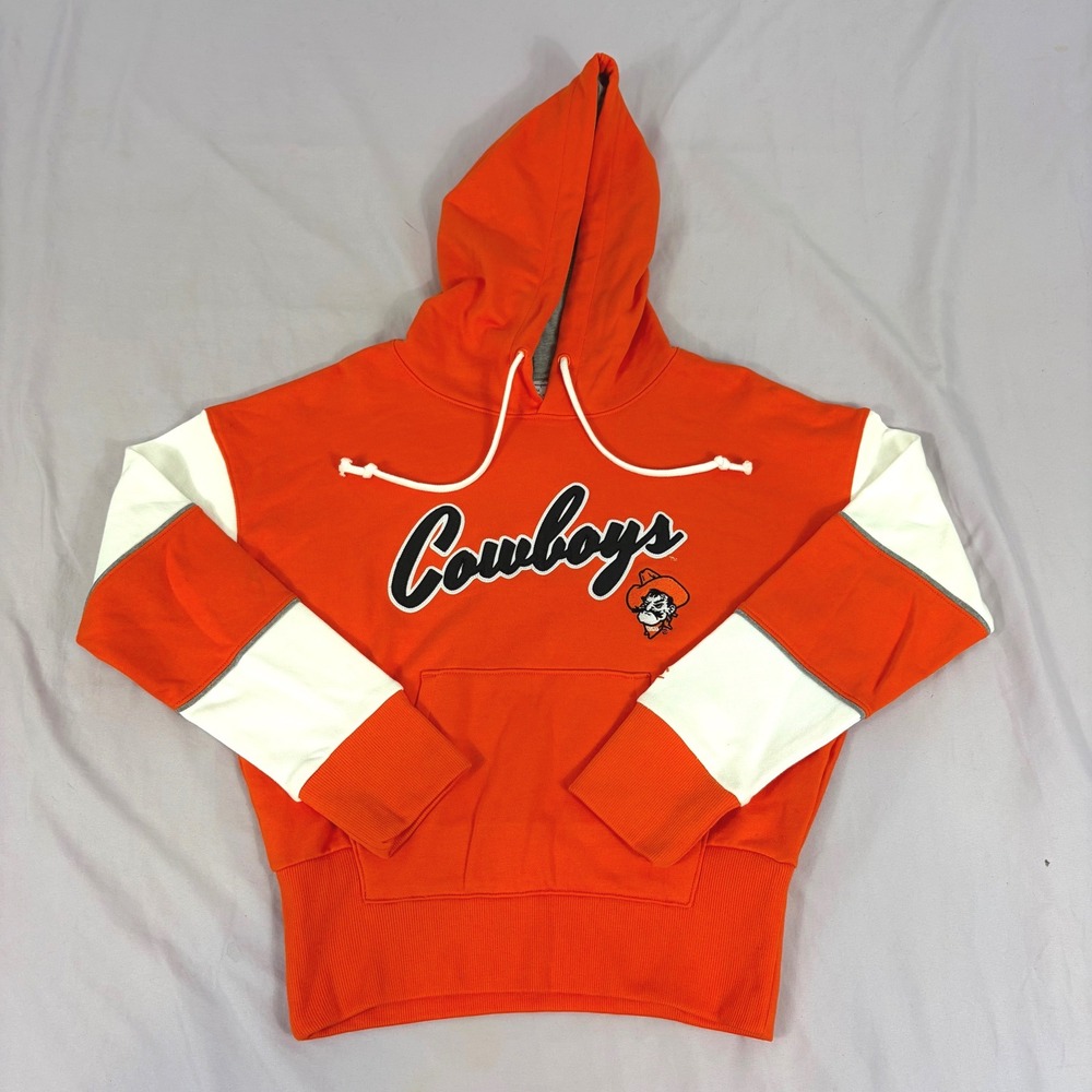 Champion Oklahoma State‎ University Cowboys Hoodie Orange White Kids Medium NEW